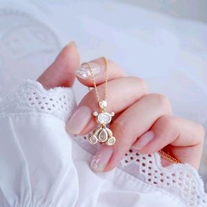 NEW 14K GOLD PLATED MOVABLE 🐻